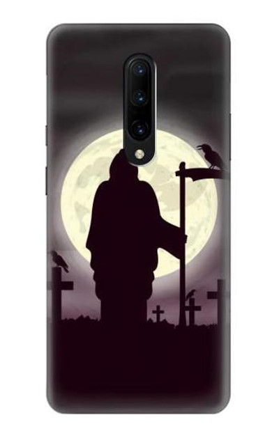 S3262 Grim Reaper Night Moon Cemetery Case Cover Custodia per OnePlus 7 Pro