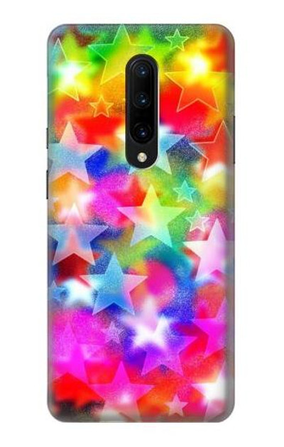 S3292 Colourful Disco Star Case Cover Custodia per OnePlus 7 Pro