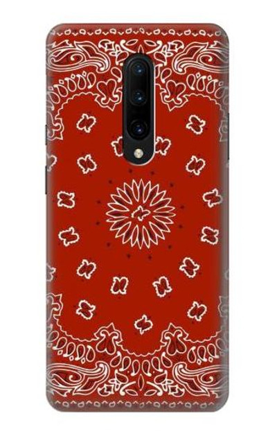 S3355 Bandana Red Pattern Case Cover Custodia per OnePlus 7 Pro