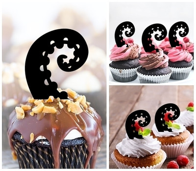 TA0937 Octopus Tentacle Acrilico Cupcake Topper Torte e Muffin per Matrimonio Compleanno Festa Decorazione 10 pezzi