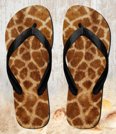 FA0037 Giraffe Skin Sandali Ciabatte Infradito per Spiaggia e Piscina Unisex