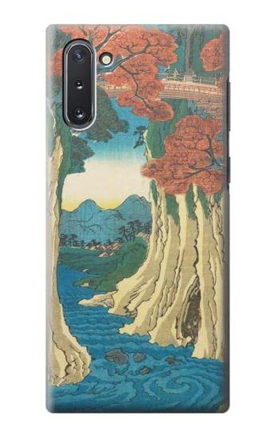 S3348 Utagawa Hiroshige The Monkey Bridge Case Cover Custodia per Samsung Galaxy Note 10