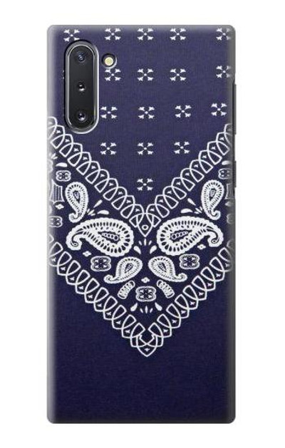 S3357 Navy Blue Bandana Pattern Case Cover Custodia per Samsung Galaxy Note 10