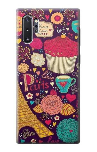S2353 Paris Cartoon Vintage Pattern Case Cover Custodia per Samsung Galaxy Note 10 Plus S2353 Paris Cartoon Vintage Pattern Case Cover Custodia per Samsung Galaxy Note 10 Plus