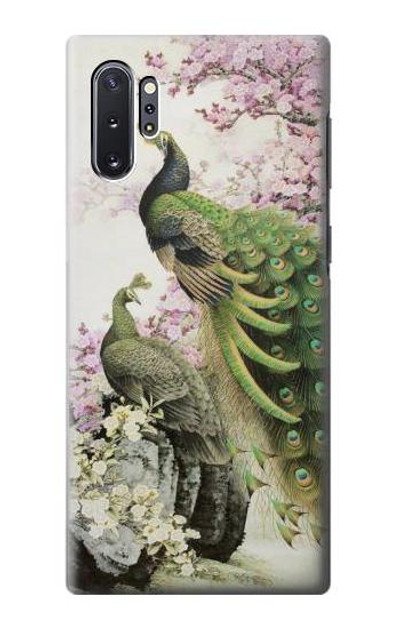 S2773 Peacock Chinese Brush Painting Case Cover Custodia per Samsung Galaxy Note 10 Plus