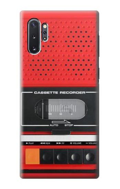 S3204 Red Cassette Recorder Graphic Case Cover Custodia per Samsung Galaxy Note 10 Plus