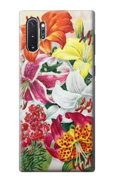 S3205 Retro Art Flowers Case Cover Custodia per Samsung Galaxy Note 10 Plus