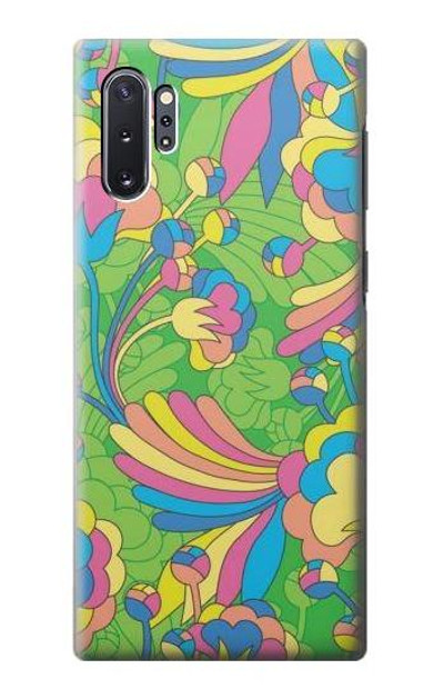 S3273 Flower Line Art Pattern Case Cover Custodia per Samsung Galaxy Note 10 Plus