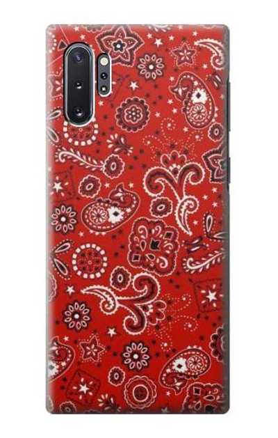 S3354 Red Classic Bandana Case Cover Custodia per Samsung Galaxy Note 10 Plus