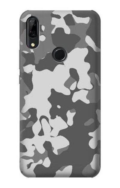 S2186 Gray Camo Camouflage Graphic Printed Case Cover Custodia per Huawei P Smart Z, Y9 Prime 2019