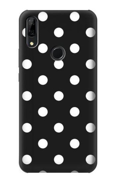 S2299 Black Polka Dots Case Cover Custodia per Huawei P Smart Z, Y9 Prime 2019