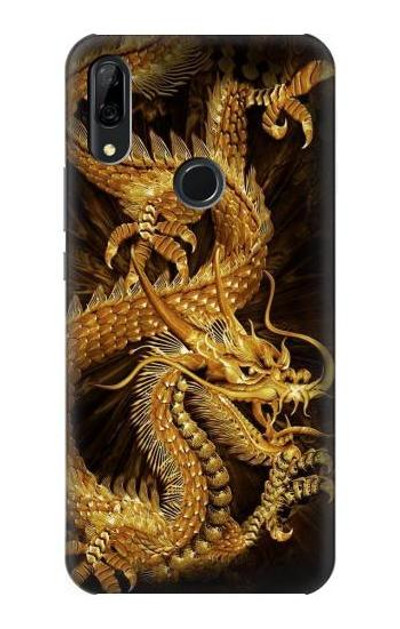 S2804 Chinese Gold Dragon Printed Case Cover Custodia per Huawei P Smart Z, Y9 Prime 2019