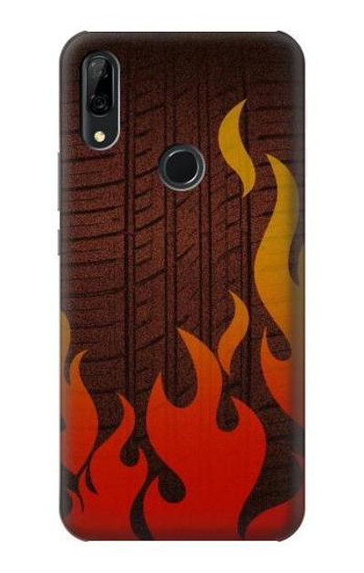 S2988 Rally Car Tire Fire Case Cover Custodia per Huawei P Smart Z, Y9 Prime 2019