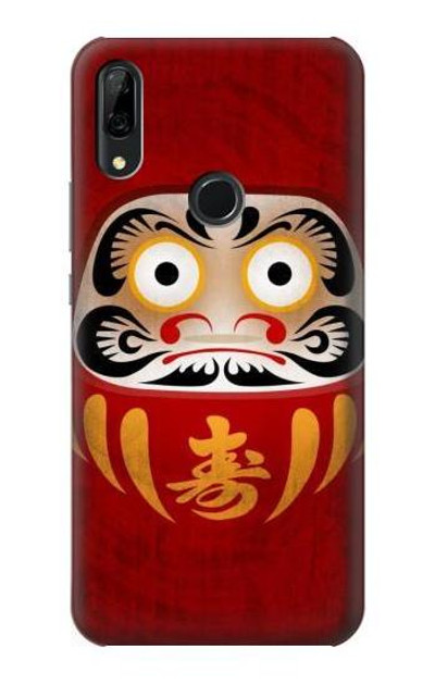 S3023 Japan Good Luck Daruma Doll Case Cover Custodia per Huawei P Smart Z, Y9 Prime 2019