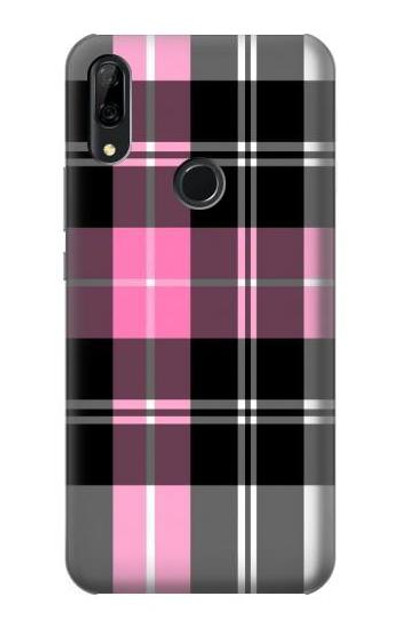 S3091 Pink Plaid Pattern Case Cover Custodia per Huawei P Smart Z, Y9 Prime 2019