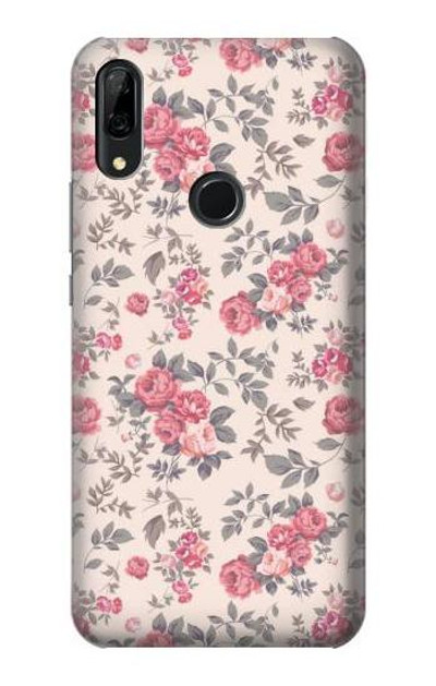 S3095 Vintage Rose Pattern Case Cover Custodia per Huawei P Smart Z, Y9 Prime 2019