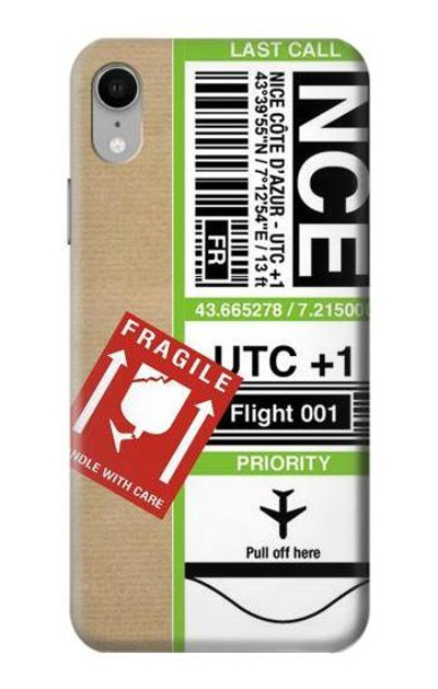 S3543 Luggage Tag Art Case Cover Custodia per iPhone XR