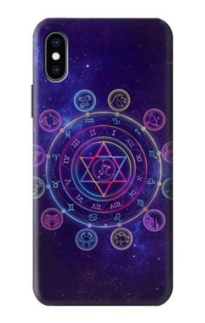 S3461 Zodiac Case Cover Custodia per iPhone X, iPhone XS