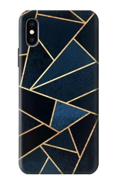 S3479 Navy Blue Graphic Art Case Cover Custodia per iPhone X, iPhone XS