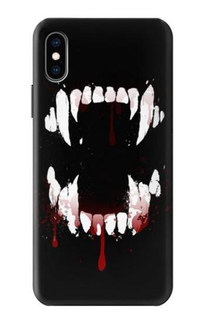 S3527 Vampire Teeth Bloodstain Case Cover Custodia per iPhone X, iPhone XS S3527 Vampire Teeth Bloodstain Case Cover Custodia per iPhone X, iPhone XS