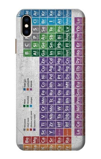 S3383 Periodic Table Case Cover Custodia per iPhone XS Max