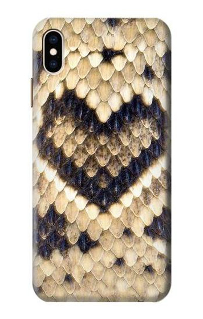 S3417 Diamond Rattle Snake Graphic Print Case Cover Custodia per iPhone XS Max