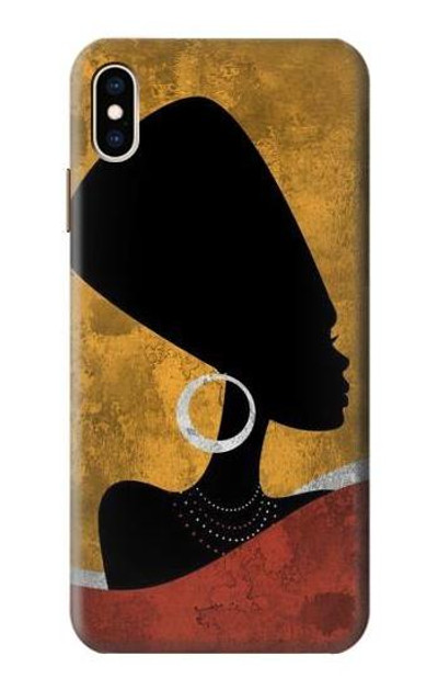 S3453 African Queen Nefertiti Silhouette Case Cover Custodia per iPhone XS Max