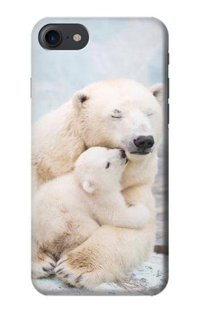 S3373 Polar Bear Hug Family Case Cover Custodia per iPhone 7, iPhone 8