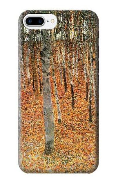 S3380 Gustav Klimt Birch Forest Case Cover Custodia per iPhone 7 Plus, iPhone 8 Plus