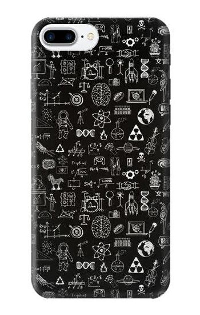 S3426 Blackboard Science Case Cover Custodia per iPhone 7 Plus, iPhone 8 Plus