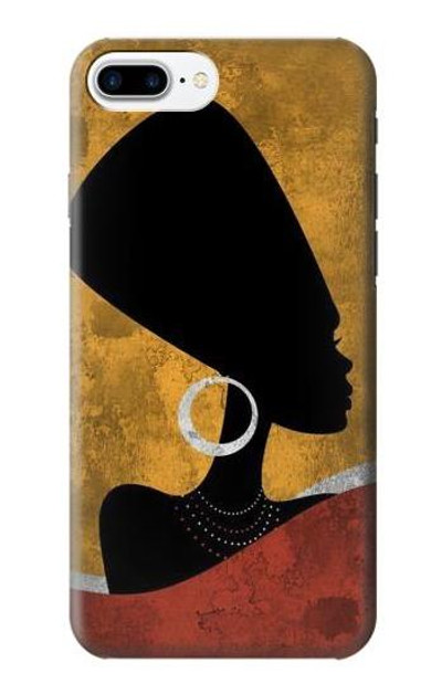 S3453 African Queen Nefertiti Silhouette Case Cover Custodia per iPhone 7 Plus, iPhone 8 Plus