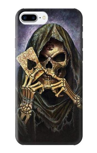 S3594 Grim Reaper Wins Poker Case Cover Custodia per iPhone 7 Plus, iPhone 8 Plus