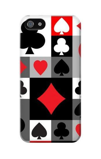 S3463 Poker Card Suit Case Cover Custodia per iPhone 5C