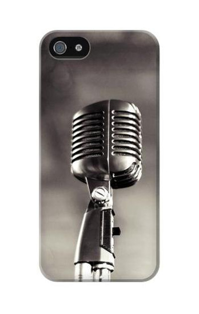 S3495 Vintage Microphone Case Cover Custodia per iPhone 5C
