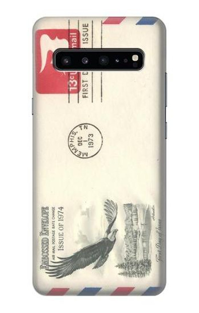 S3551 Vintage Airmail Envelope Art Case Cover Custodia per Samsung Galaxy S10 5G