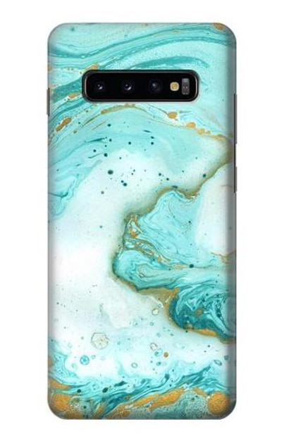 S3399 Green Marble Graphic Print Case Cover Custodia per Samsung Galaxy S10 Plus