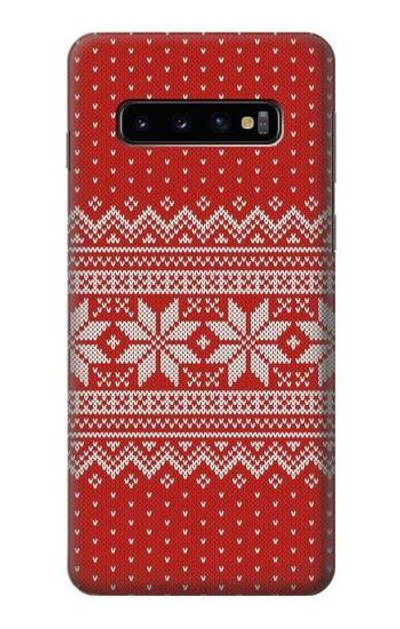 S3384 Winter Seamless Knitting Pattern Case Cover Custodia per Samsung Galaxy S10