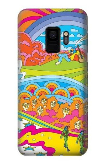 S3407 Hippie Art Case Cover Custodia per Samsung Galaxy S9