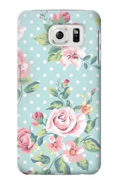 S3494 Vintage Rose Polka Dot Case Cover Custodia per Samsung Galaxy S7 Edge