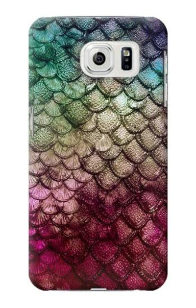 S3539 Mermaid Fish Scale Case Cover Custodia per Samsung Galaxy S7 Edge