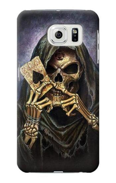 S3594 Grim Reaper Wins Poker Case Cover Custodia per Samsung Galaxy S7 Edge