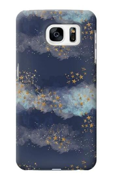 S3364 Gold Star Sky Case Cover Custodia per Samsung Galaxy S7