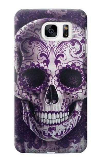 S3582 Purple Sugar Skull Case Cover Custodia per Samsung Galaxy S7