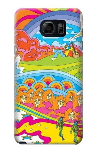 S3407 Hippie Art Case Cover Custodia per Samsung Galaxy S6 Edge Plus