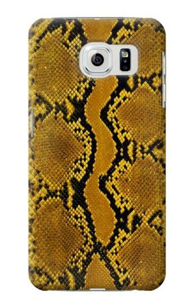 S3365 Yellow Python Skin Graphic Print Case Cover Custodia per Samsung Galaxy S6