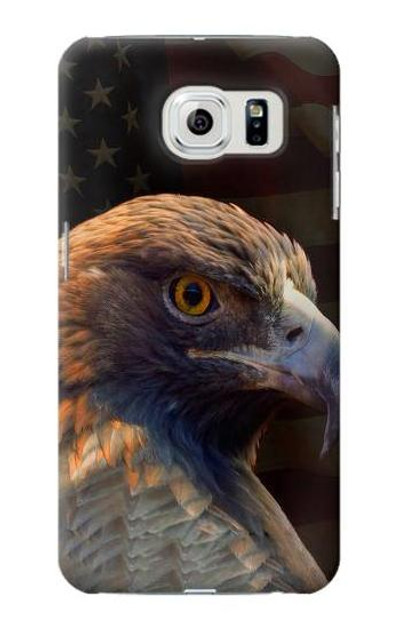 S3376 Eagle American Flag Case Cover Custodia per Samsung Galaxy S6