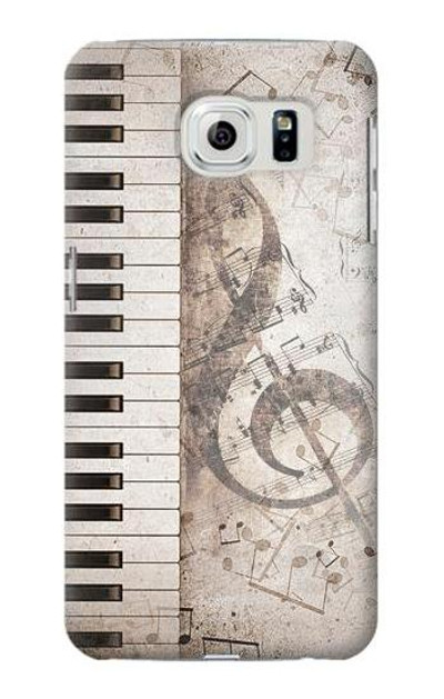 S3390 Music Note Case Cover Custodia per Samsung Galaxy S6
