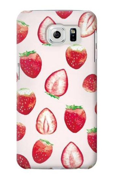 S3481 Strawberry Case Cover Custodia per Samsung Galaxy S6