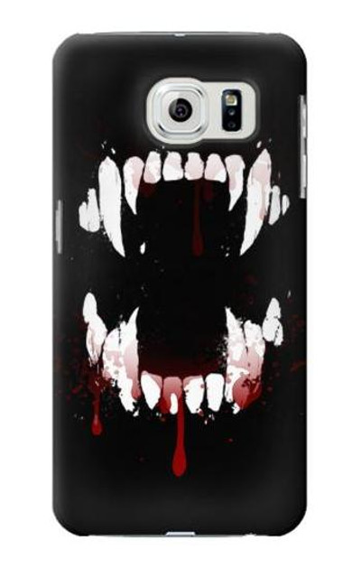 S3527 Vampire Teeth Bloodstain Case Cover Custodia per Samsung Galaxy S6