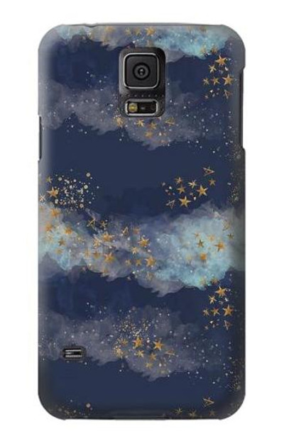 S3364 Gold Star Sky Case Cover Custodia per Samsung Galaxy S5